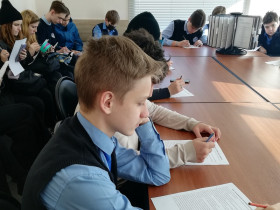 8а класс в Центре занятости г. Новомосковска.