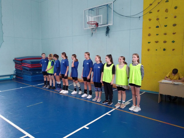 Первенстве школьной спортивной лиги по волейболу среди девушек 5-8 классов.